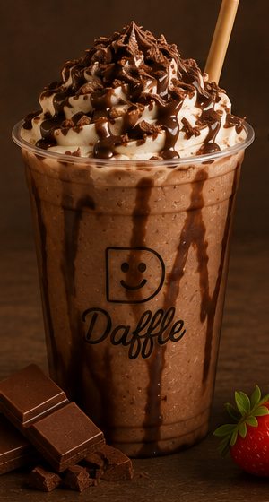 Milkshake Daffle de chocolate